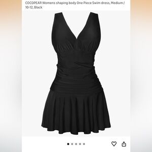 Sophisticated Black Women's One-Piece Swimsuit dress
